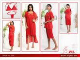 Buy Florea - 6 Pcs Nighty Set - 009 in Pakistan