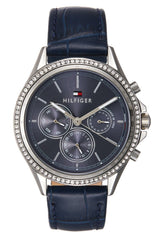 Buy Tommy Hilfiger Ari Blue Dial Blue Leather Strap Watch for Women - 1781979 in Pakistan
