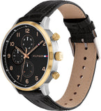 Buy Tommy Hilfiger Leonard Black Dial Black Leather Strap Watch for Men - 1791986 in Pakistan