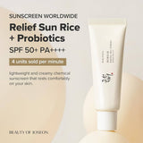 Buy Beauty of Joseon Relief Sun Rice and Probiotics SPF50 Plus PA - 50ml in Pakistan