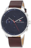 Buy Tommy Hilfiger Chase Black Dial Brown Leather Strap Watch for Men - 1791487 in Pakistan