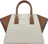 Buy Michael Kors Signature Coated Canvas and Leather Avril Satchel Bag Large in Pakistan