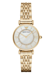 Buy Emporio Armani Classic Mother of Pearl Dial Gold Steel Strap Watch for Women - AR1907 in Pakistan