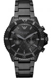 Buy Emporio Armani Diver Black Dial Black Steel Strap Watch for Men - AR11363 in Pakistan