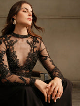 Buy SHEIN Anewsta Crochet Mesh Embroidery Sexy See-Through Blouse in Pakistan