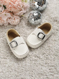 Buy SHEIN Baby Metal Decor Litchi Embossed Buckle Decor Loafers in Pakistan