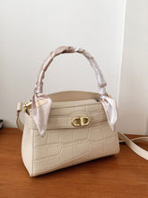 Buy SHEIN Bow Decor Elegant,,Old Money,Business Casual,Lightweight,Business Casual Mini Crocodile Embossed Twilly Scarf Decor Twist Lock Square Bag in Pakistan