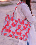 Buy Canvas Tote Bags Orange Leaf in Pakistan