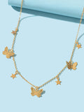 Buy SHEIN Butterfly & Star Pendant Necklace in Pakistan