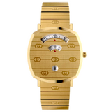 Buy Gucci Grip Gold Dial Gold Stainless Steel Strap Watch for Men - YA157409 in Pakistan