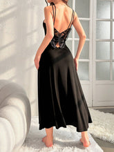 Buy SHEIN Contrast Lace Butterfly Pattern Backless Cami Nightdress in Pakistan