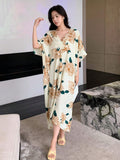 Buy DAZY Floral Print Batwing Sleeve Dress in Pakistan