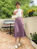 Buy SHEIN DAZY High Waist Solid A-line Skirt in Pakistan