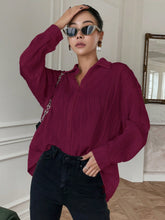 Buy SHEIN DAZY Solid Drop Shoulder Button Front Shirt in Pakistan