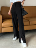 Buy SHEIN DAZY Split Hem Suit Pants in Pakistan
