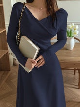 Buy SHEIN DAZY V-Neck Long Sleeve Dress in Pakistan