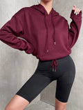 Buy SHEIN Drop Shoulder Drawstring Hoodie in Pakistan