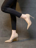 Buy SHEIN Elegant Pumps For Women, Textured Point Toe Stiletto Heeled Court Pumps in Pakistan