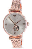 Buy Emporio Armani Women's Automatic Stainless Steel Silver Open Heart Dial 34mm Watch AR60023 in Pakistan