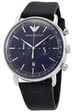 Buy Emporio Armani Men's Chronograph Quartz Leather Strap Blue Dial 43mm Watch AR11105 in Pakistan