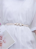 Buy SHEIN Faux Pearl Decor Belt in Pakistan