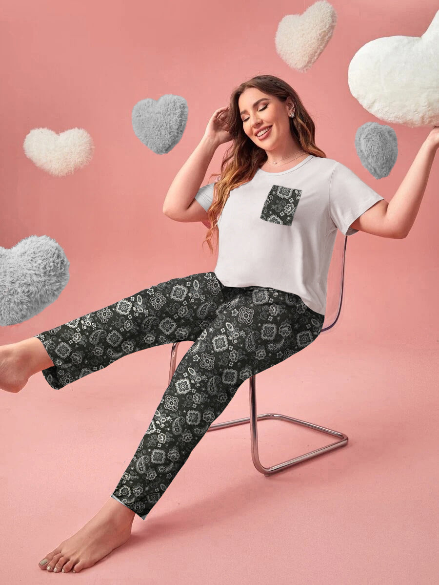 Buy Florea - Printed Cotton PJ Set - N-1 in Pakistan