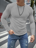 Buy FULL SLEEVES WAFFLE KNIT TEE - GREY in Pakistan
