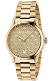 Buy Gucci Women's Swiss Made Quartz Stainless Steel Gold Dial 27mm Watch YA126553 in Pakistan