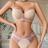 Buy Bra Set - Nude Bloom in Pakistan