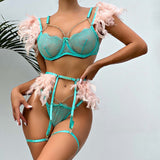 Buy Garter Set - Feathered Elegance in Pakistan