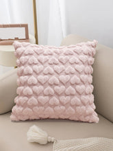Buy SHEIN Heart Pattern Cushion Cover Without Filler, Pink Soft Throw Pillow Case For Sofa in Pakistan