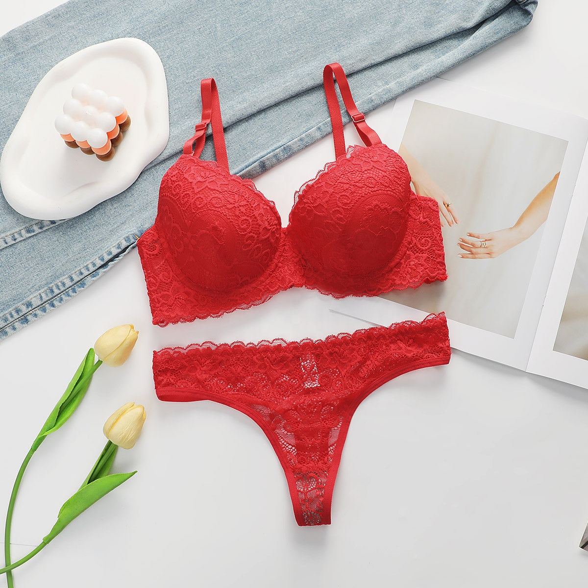 Buy Bra Set - Scarlet Desire in Pakistan
