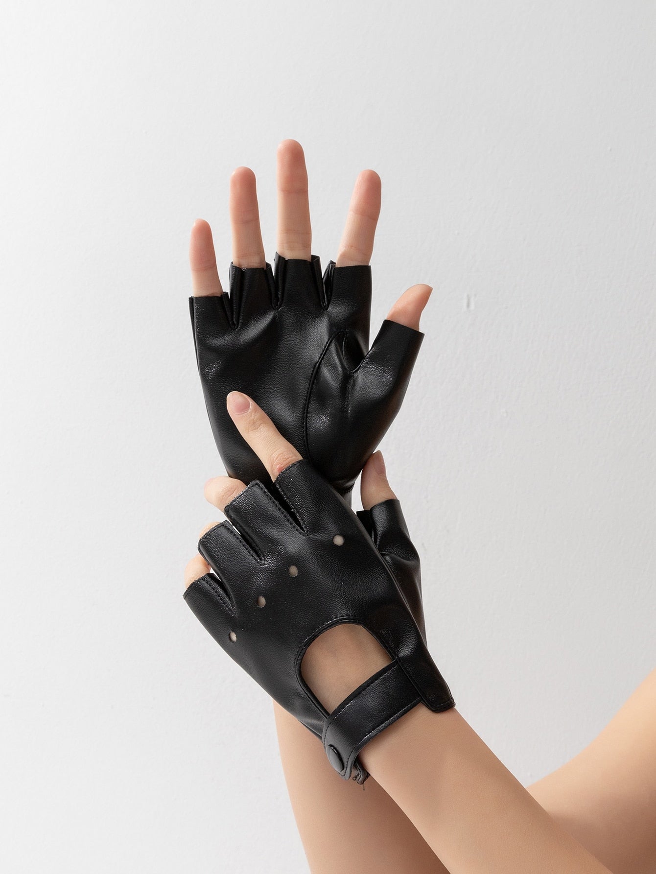 Buy SHEIN Hollow Out Fingerless Gloves in Pakistan