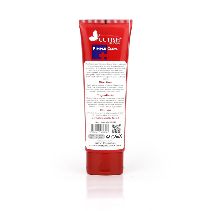 Buy Cutish Pimple Clear Facial Foam Bye Bye Pimple in Pakistan