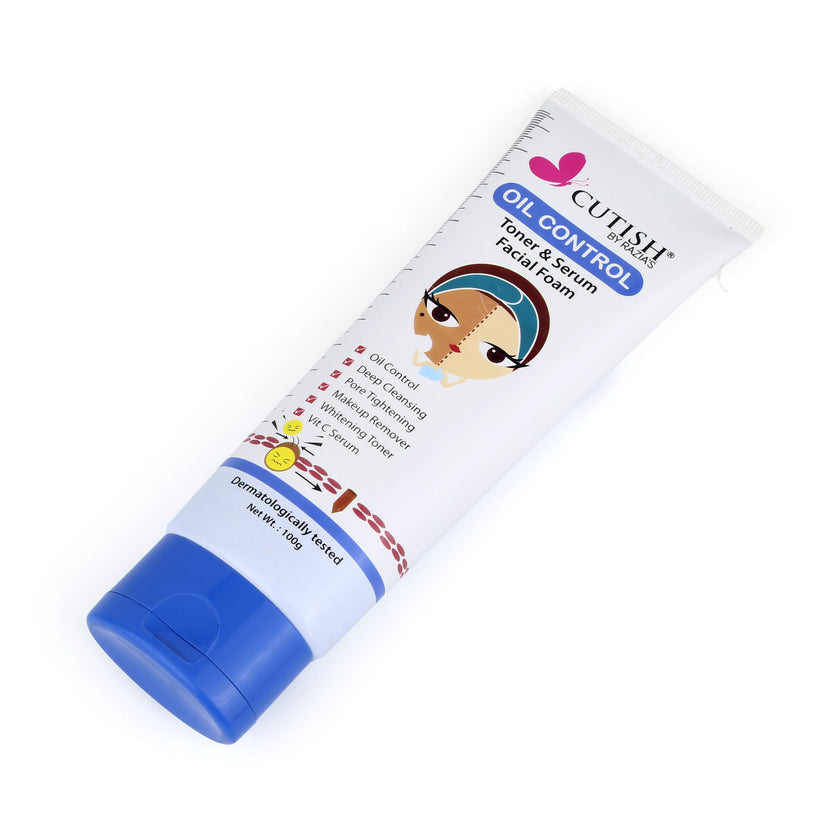 Buy Cutish Oil Control Toner & Serum Facial Foam in Pakistan
