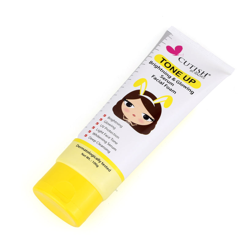 Buy Cutish Tone Up Bright & Glowing Serum Facial Foam in Pakistan
