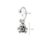 Buy Orb & Gravel 1pc Skull Multipiercing Hoop in Pakistan