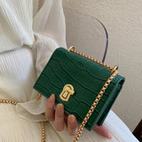 Buy Orb & Gravel Leather Mini Bag - Emerald Green in Pakistan