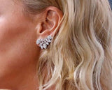 Buy Orb & Gravel Sterling Silver Festive Gem Earcuff Studs in Pakistan