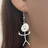 Buy Orb & Gravel Doodle Silver Earrings in Pakistan