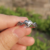 Buy Orb & Gravel Unisex Stainless Steel Heart Wings in Pakistan