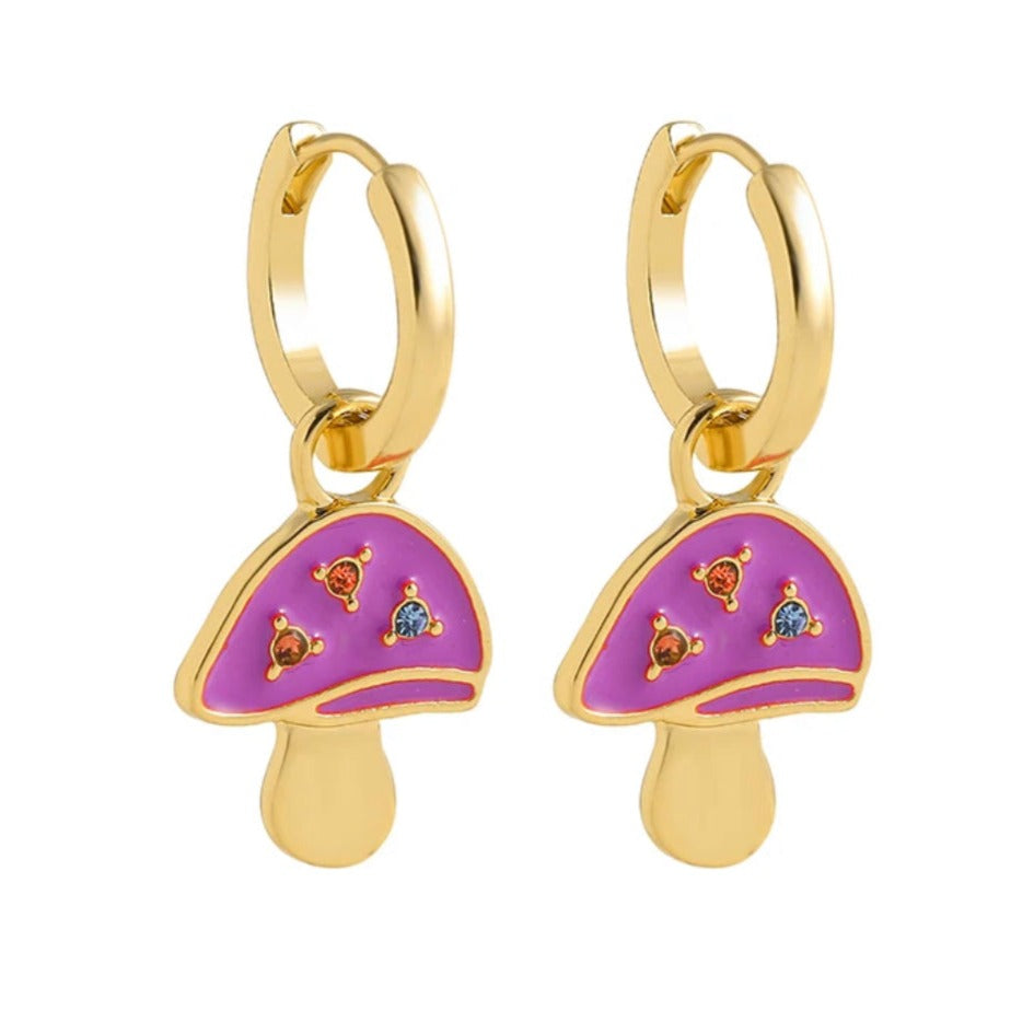 Buy Orb & Gravel Mushroom Purple Gem Hoop in Pakistan