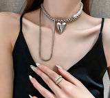 Buy Orb & Gravel Thick Statement Heart Layered Chain in Pakistan