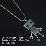Buy Orb & Gravel Trendy Robot Chain Silver in Pakistan
