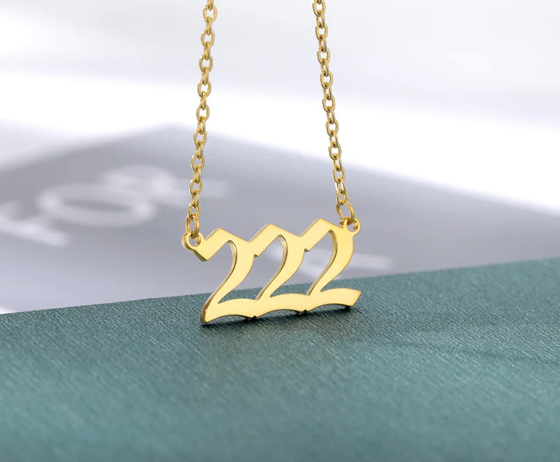 Buy Orb & Gravel 222 Gold Stainless Steel Necklace in Pakistan