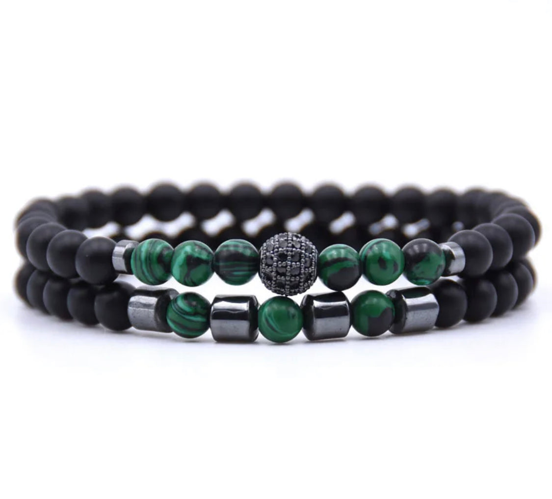 Buy Orb & Gravel 6mm Natural Stone Beads Bracelet in Pakistan