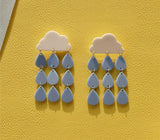 Buy Orb & Gravel Rain Clouds Aclyric Earrings in Pakistan