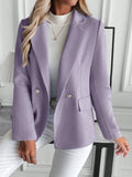 Buy SHEIN Lapel Neck Double Button Blazer in Pakistan