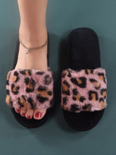 Buy SHEIN Leopard Pattern Fuzzy Bedroom Slippers in Pakistan