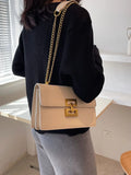 Buy SHEIN Lightweight,Business Casual Minimalist Chain Flap Square Bag in Pakistan